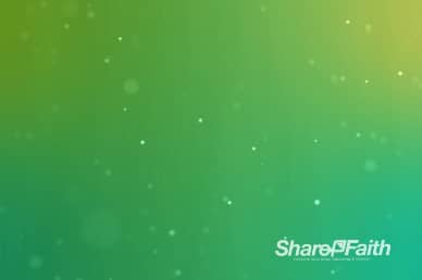 Moving Particles Light Blue Green Worship Video Loop