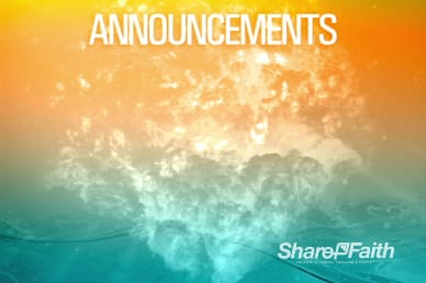 Water Fire Pentecost Announcements Church Intro Video