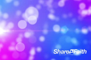 Blurry Particles in Color Violet Church Service Video Loop