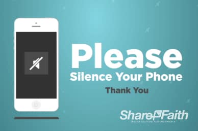 Silence Your Phone Animation Video Loop