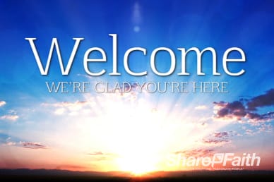 Sunrise Religious Welcome Motion Background