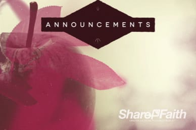 Harvest Righteousness Ministry Announcements Video Loop
