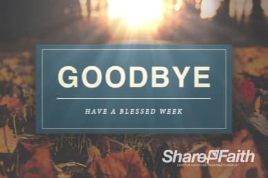Pastor Appreciation Church Goodbye Video Background