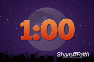 1 Minute Trunk or Treat Ministry Countdown Timer