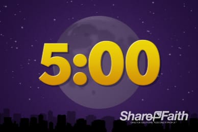 5 Minute Trunk or Treat Ministry Five Minute Countdown Timer