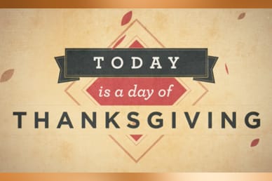 Today Is Thanksgiving Day Mini Movie Sermon Video