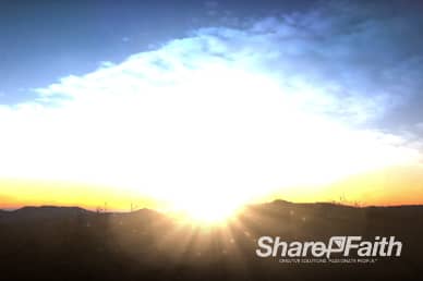 Sunset Worship Landscape Ministry Worship Video Background