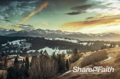 Mountain Range Church Background Video