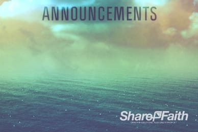 Following Jesus Christian Announcements Video
