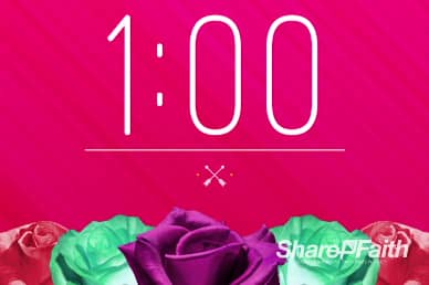 Valentine's Day Banquet Christian One Minute Countdown Timer