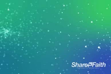 Aqua Blue Green Abstract Particle Religious Video Background