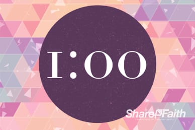 A Pure Heart Christian One Minute Countdown Timer