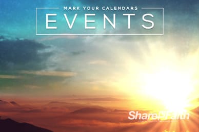 Resurrection Sunday Religious Announcements Video