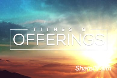 Resurrection Sunday Religious Tithes and Offerings Background Video