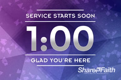 Saved Through Faith Religious One Minute Countdown Timer