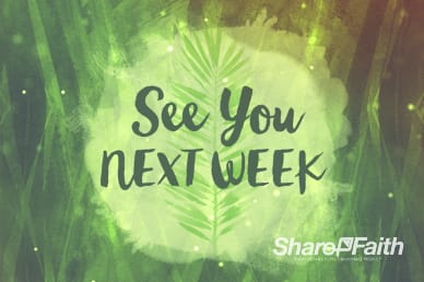 Palm Sunday Religious Goodbye Video Loop