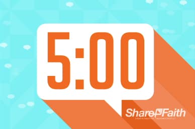 Never Stop Praying Ministry Five Minute Countdown Timer