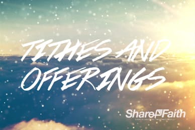 Sparkle Tithes and Offering Church Video Loop
