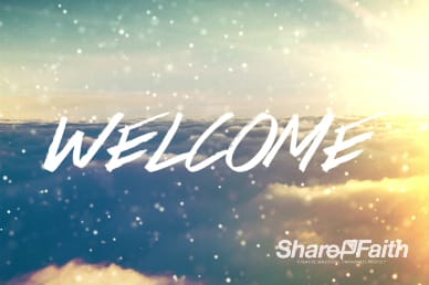 Sparkle Cloud Welcome Video Loop