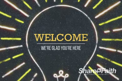 Welcome Church Light Motion Video Loop