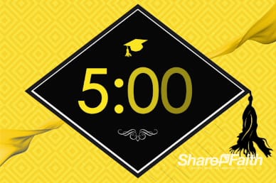 Graduation Sunday Honoring Church Five Minute Countdown Timer