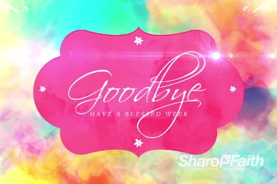 Colors and Mothers Ministry Goodbye Background Video