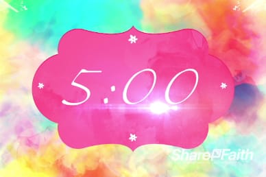 Colors and Mothers Ministry Five Minute Countdown Timer