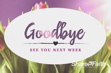Pink Tulip Mother's Day Christian Goodbye Motion Video