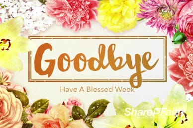 Very Floral Mother's Day Religious Goodbye Video