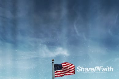 Memorial Day American Flag Background Worship Video Loop
