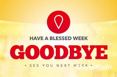 You Are Welcome Religious Goodbye Background Video