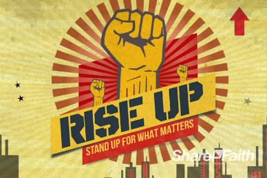 Rise Up Christian Welcome Video Background