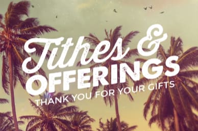 ummer Baptism Ministry Tithes and Offerings Video