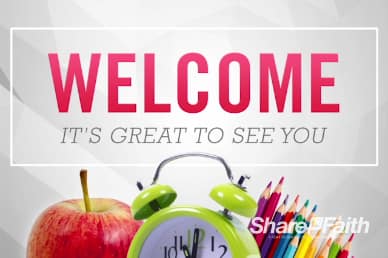 School is Starting Religious Welcome VIdeo Loop