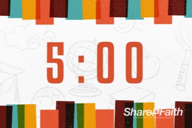 Sunday School is Starting Now Church Five Minute Countdown Timer