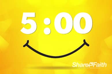 Secret of Happiness Religious Countdown Timer Video Loop