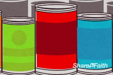 Thanksgiving Food Drive Religious Motion Video Worship Background