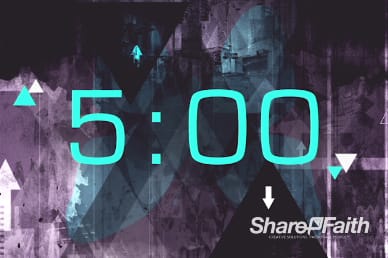 Upside Down Christian Five Minute Countdown Timer