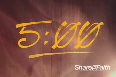 Light of the World Christmas Five Minute Countdown Timer