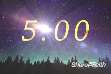 Merry Christmas Bright Star Ministry Five Minute Countdown Timer