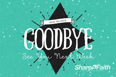 New Year's Greeting Church Goodbye Video Loop