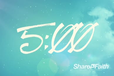 Celebrating Love Valentine's Day Church Countdown Timer