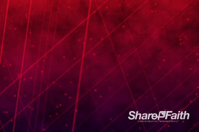 Red Lasers and Particles Worship Video Background
