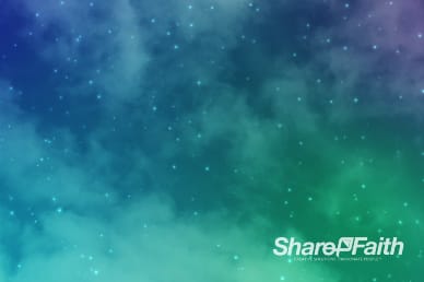 Aurora Stars and Clouds Worship Motion Background