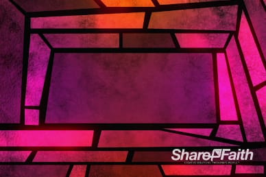Mosaic Edge Stained Glass Worship Video Loop