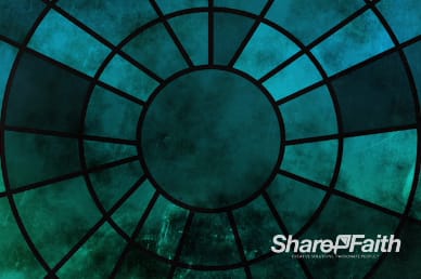 Mosaic Circle Stained Glass Worship Video Loop