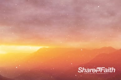 Mysterious Mountain Top Church Worship Video Background Loop