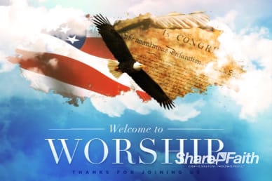 American Independence Day Welcome Church Video Loop