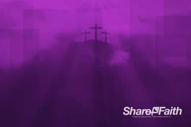 Geometric Cross at Calvary Worship Video Background