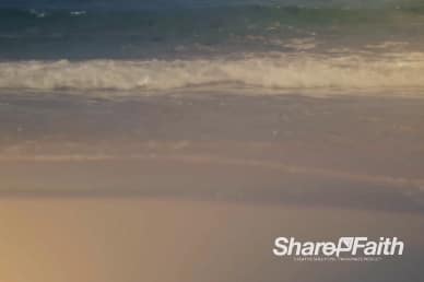 Waves on the Beach Church Motion Background Loop
